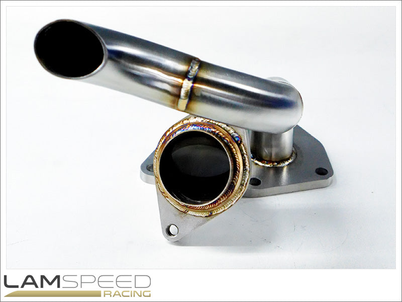 Lamspeed Racing - Stainless Steel External Dump Pipe / Screamer Pipe - Mitsubishi Evo 7, 8 & 9.