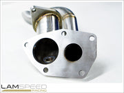 Lamspeed Racing - Stainless Steel External Dump Pipe / Screamer Pipe - Mitsubishi Evo 7, 8 & 9.