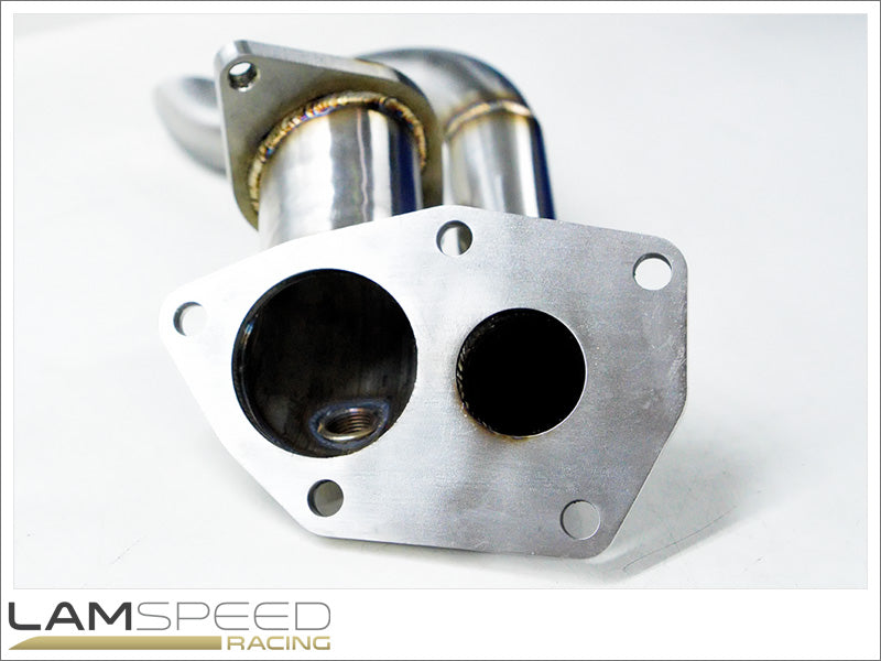 Lamspeed Racing - Stainless Steel External Dump Pipe / Screamer Pipe - Mitsubishi Evo 7, 8 & 9.