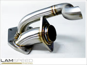 Lamspeed Racing - Stainless Steel External Dump Pipe / Screamer Pipe - Mitsubishi Evo 7, 8 & 9.