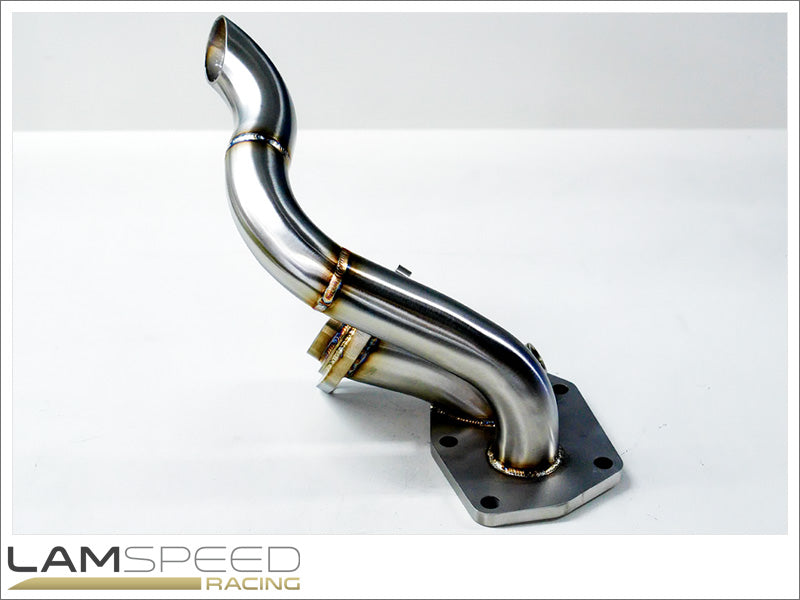 Lamspeed Racing - Stainless Steel External Dump Pipe / Screamer Pipe - Mitsubishi Evo 7, 8 & 9.