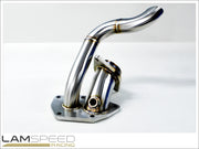 Lamspeed Racing - Stainless Steel External Dump Pipe / Screamer Pipe - Mitsubishi Evo 7, 8 & 9.