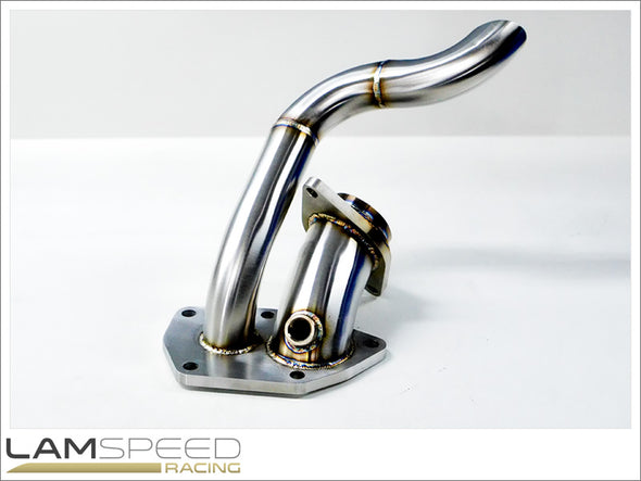 Lamspeed Racing - Stainless Steel External Dump Pipe / Screamer Pipe - Mitsubishi Evo 7, 8 & 9.