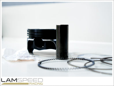 Lamspeed Racing - Custom Wiseco Forged Pistons - 2.2L 9.5:1CR - Mitsubishi 4G63.
