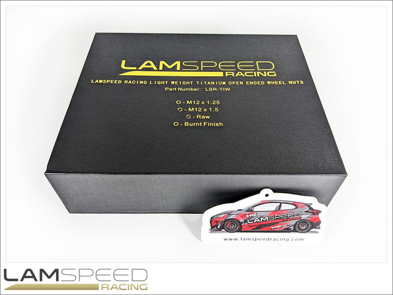 Lamspeed Racing Light Weight Titanium Open Ended Wheel Nuts.