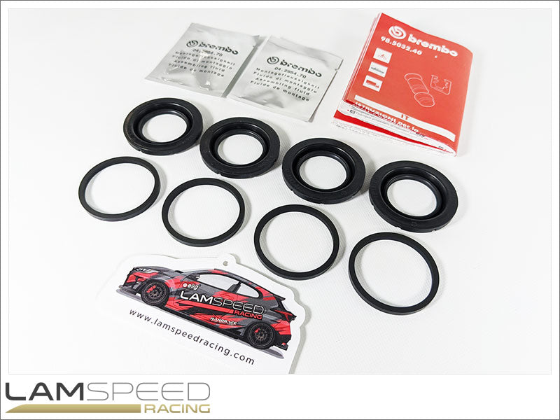 Mitsubishi Evolution 5/6/7/8/9 - Subaru WRX STI Genuine Brembo Front and Rear Brake Caliper Seal Rebuild Kit.