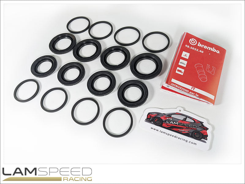 Mitsubishi Evolution 5/6/7/8/9 - Subaru WRX STI Genuine Brembo Front and Rear Brake Caliper Seal Rebuild Kit.