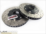 MOTION CONTROL 2 PIECE FLOATING FRONT BRAKE ROTORS - Mitsubishi Evoution 5/6/7/8/9.