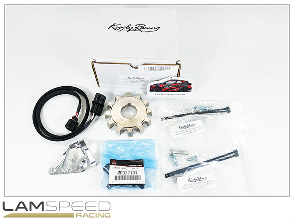 Kiggly Racing Mitsubishi  4G63 Evo 1/2/3/4/5/6/7/8/9 Crank Trigger Sensor Kit, Billet 12-Tooth Wheel - V3.