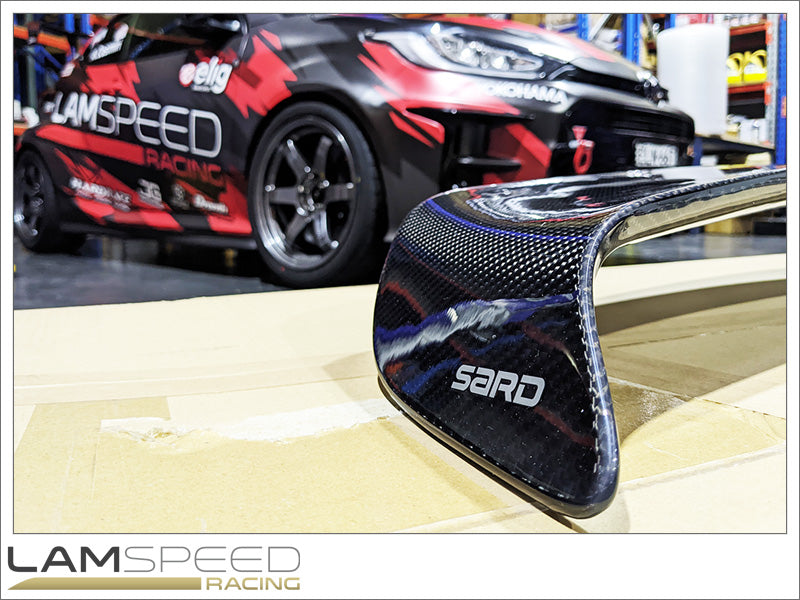SARD LSR CARBON WING TWILL WEAVE URETHANE COATING - GR YARIS GXPA16 MX