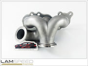 Lamspeed Racing SS347 Cast Stainless Steel V Band, 45mm External Wastegate Toyota GR Yaris / Corolla G16E-GTS Turbo Exhaust Manifold.