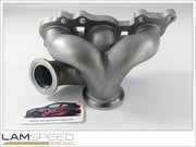 Lamspeed Racing SS347 Cast Stainless Steel V Band, 45mm External Wastegate Toyota GR Yaris / Corolla G16E-GTS Turbo Exhaust Manifold.