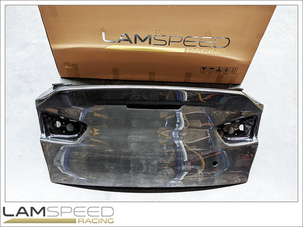Lamspeed Racing Mitsubishi Evolution 10 Duckbill Aero Carbon Fibre Boot.