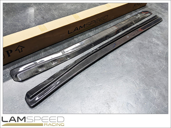 Lamspeed Racing Mazda RX7 FD Series 6 and 8 Side Skirt Extensions - Carbon Fibre.