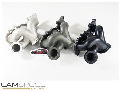 Lamspeed Racing SS347 Cast Stainless Steel V Band, 45mm External Wastegate Toyota GR Yaris / Corolla G16E-GTS Turbo Exhaust Manifold.