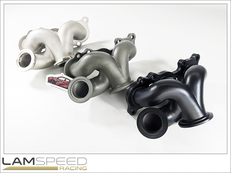 Lamspeed Racing SS347 Cast Stainless Steel V Band, 45mm External Wastegate Toyota GR Yaris / Corolla G16E-GTS Turbo Exhaust Manifold.