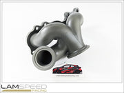 Lamspeed Racing SS347 Cast Stainless Steel V Band, 45mm External Wastegate Toyota GR Yaris / Corolla G16E-GTS Turbo Exhaust Manifold.