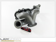 Lamspeed Racing SS347 Cast Stainless Steel V Band, 45mm External Wastegate Toyota GR Yaris / Corolla G16E-GTS Turbo Exhaust Manifold.