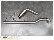 LAMSPEED RACING MC 3.5" GR1 TITANIUM CATBACK EXHAUST - MITSUBISHI EVOLUTION 4-6 CN9A/CP9A.