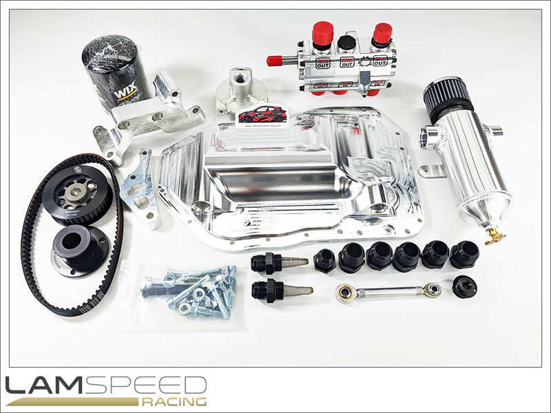 Magnus Motorsports Mitsubishi Evolution X Dry Sump Kit.