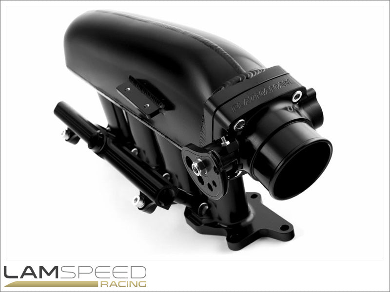 Plazmaman - 4G63 Billet Runner Intake Manifold - Black Finish, 4 Injector Version - Mitsubishi EVO 7, 8 & 9.