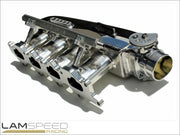 Plazmaman - 4G63 Billet Runner Intake Manifold - Raw Finish, 4 Injector Version - Mitsubishi EVO 4, 5 & 6.