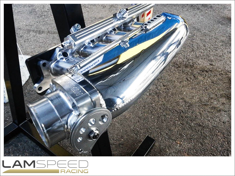 Plazmaman - 4G63 Billet Runner Intake Manifold - Polished Finish, 4 Injector Version - Mitsubishi EVO 4, 5 & 6.