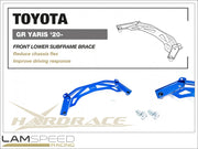 Hardrace TOYOTA GR YARIS '20- FRONT LOWER SUB-FRAME BRACE (Q0883).