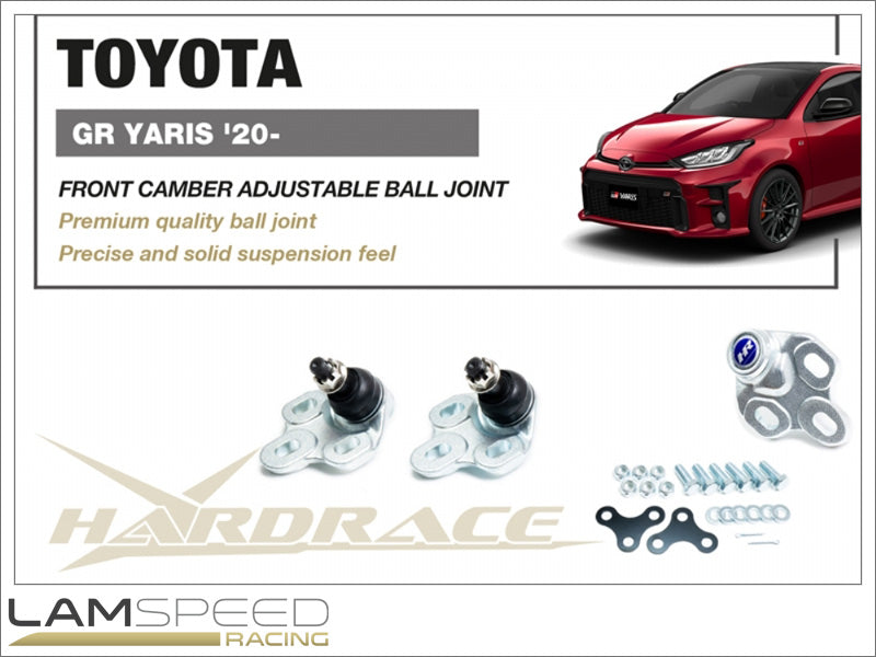 HARDRACE SUSPENSION TOYOTA GR YARIS '20- FRONT LOWER BALL JOINT CAMBER ADJUSTABLE - Q0897.