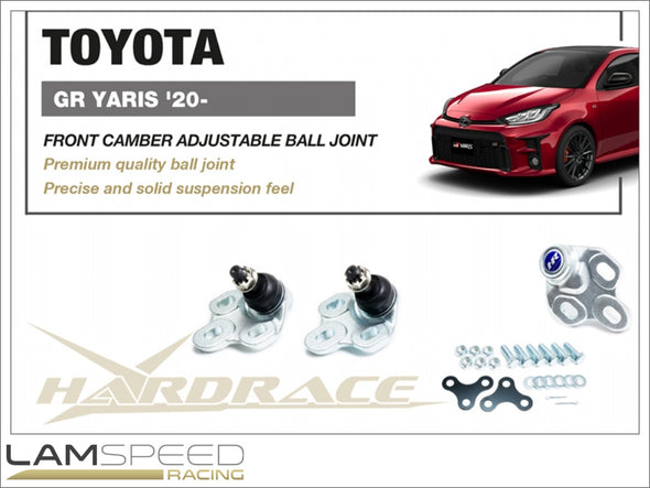 HARDRACE SUSPENSION TOYOTA GR YARIS '20- FRONT LOWER BALL JOINT CAMBER ADJUSTABLE - Q0897.