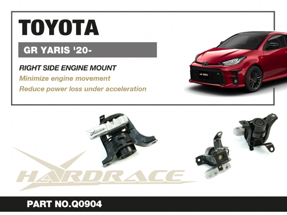 Hardrace TOYOTA GR YARIS '20- GXPA16 HARDENED ENGINE MOUNT (Right Hand Side, Engine Side) - Q0904.