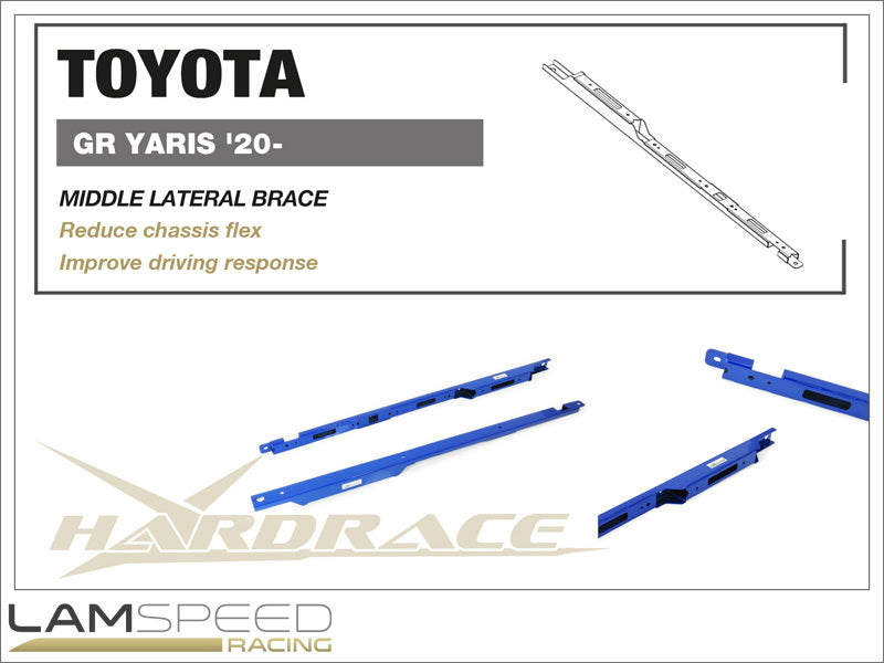 Hardrace TOYOTA GR YARIS '20- MIDDLE LATERAL BRACE - Q0941.