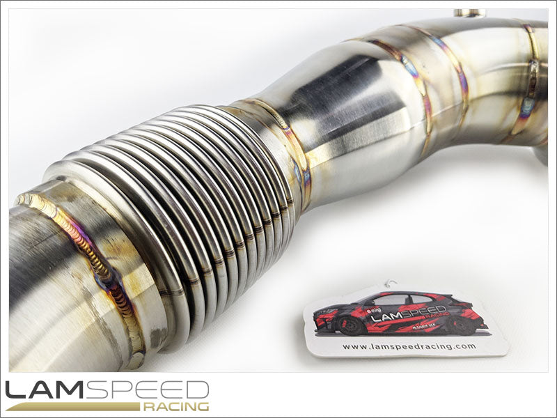 Lamspeed Racing Catless Downpipe and Mid-Pipe - 2020+ Toyota GR Yaris.