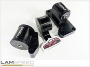 Torque Solution Billet Aluminum 3 Piece Engine Mount Kit: Mitsubishi Evolution 7/8/9 2001-2006 (5 Speed).