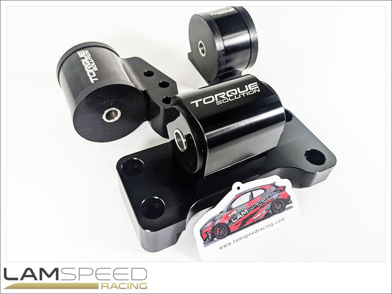 Torque Solution Billet Aluminum 3 Piece Engine Mount Kit: Mitsubishi Evolution 7/8/9 2001-2006 (5 Speed).