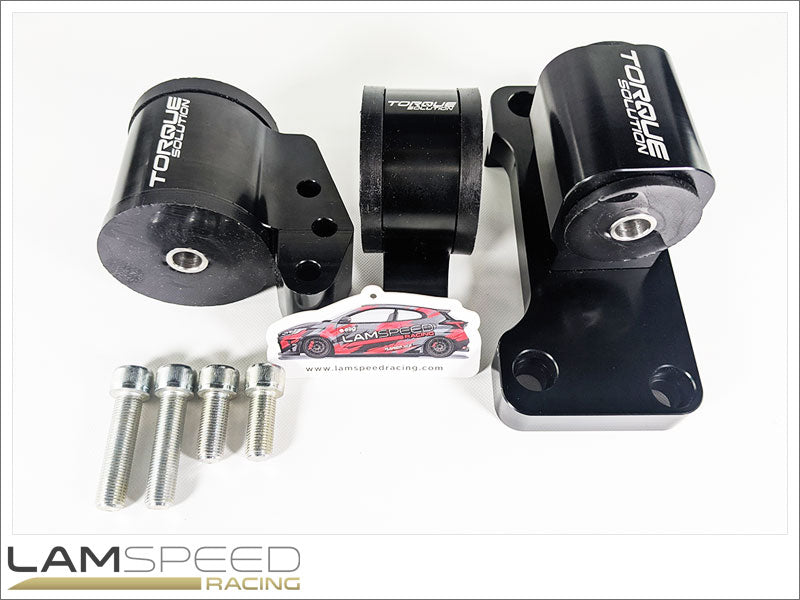 Torque Solution Billet Aluminum 3 Piece Engine Mount Kit: Mitsubishi Evolution 7/8/9 2001-2006 (5 Speed).